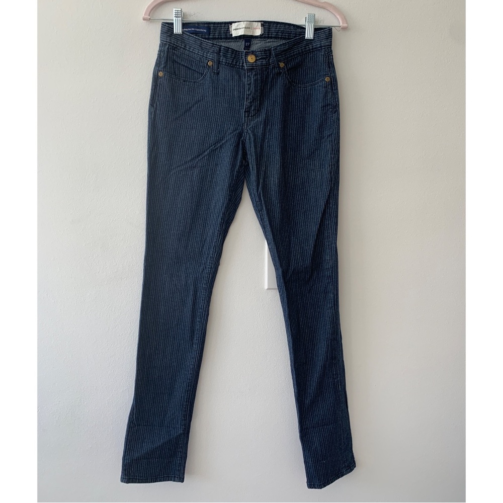 Anthro Paper Denim Cloth pinstripe skinny jeans 27